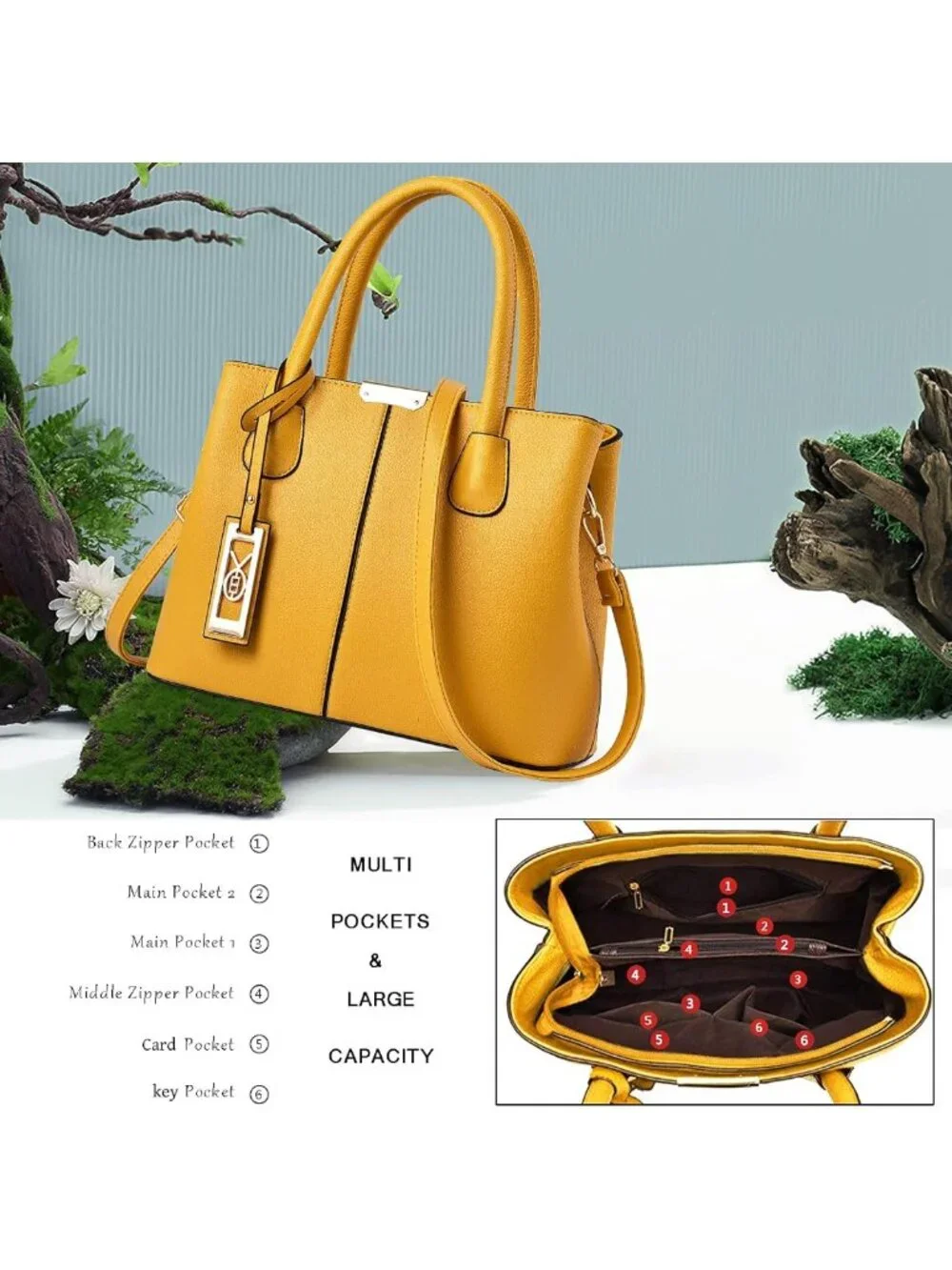 Stylish Women's Shoulder Tote Bag - Versatile Top Handle Satchel Handbag
